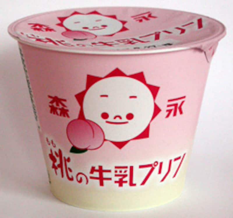 森永乳業　桃の牛乳プリンのカップ