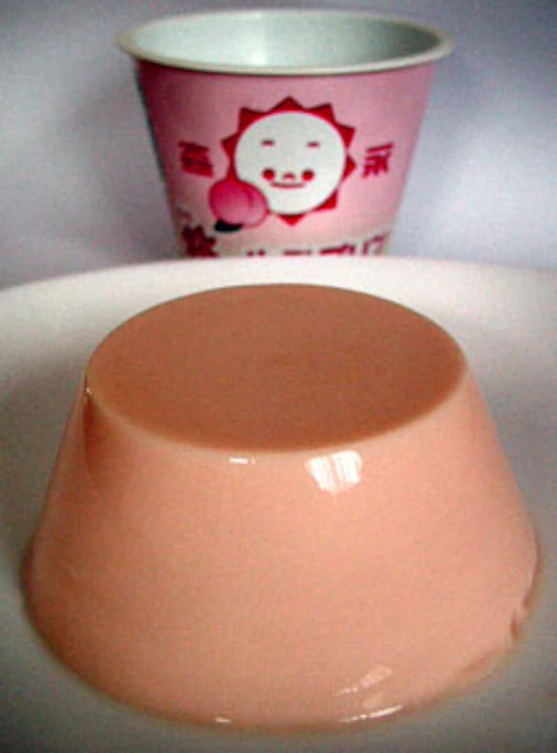 森永乳業　桃の牛乳プリンの中身