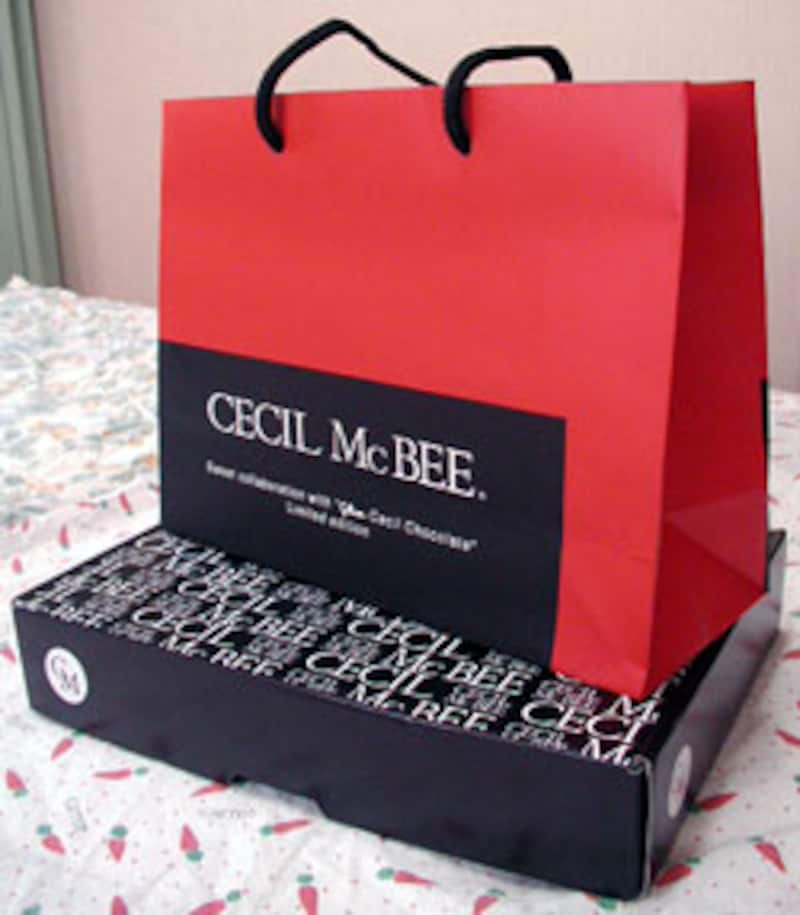 江崎グリコ　セシルマクビーチョコレート付属オリジナルショップ袋