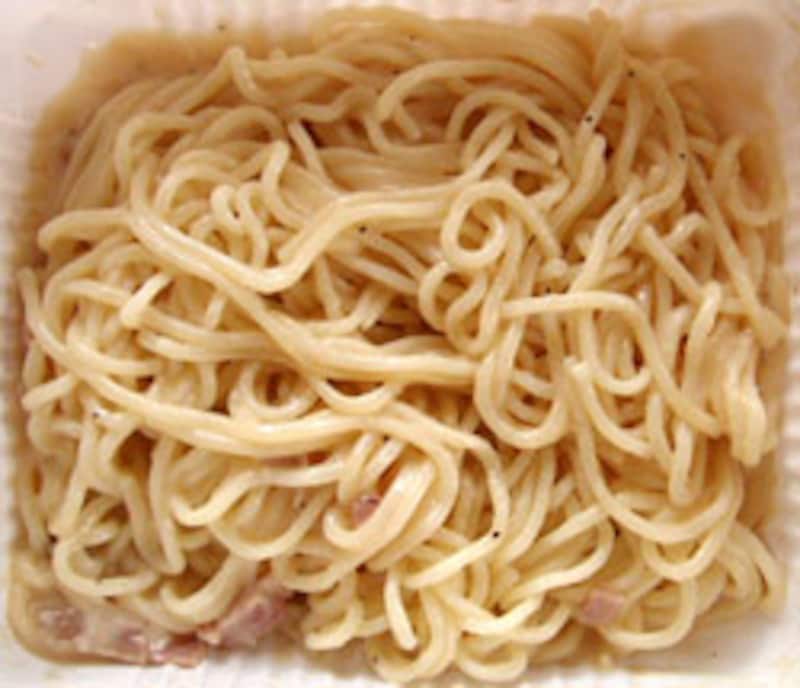 日清食品　Spa王レンジタイプ　カルボナーラ　でき上がり