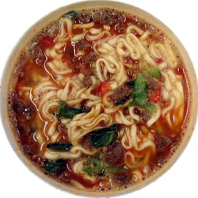 日清食品　カップヌードル　四川風坦々　でき上がり