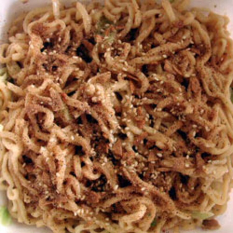 日清食品 ガテン系まぜそばのできあがり