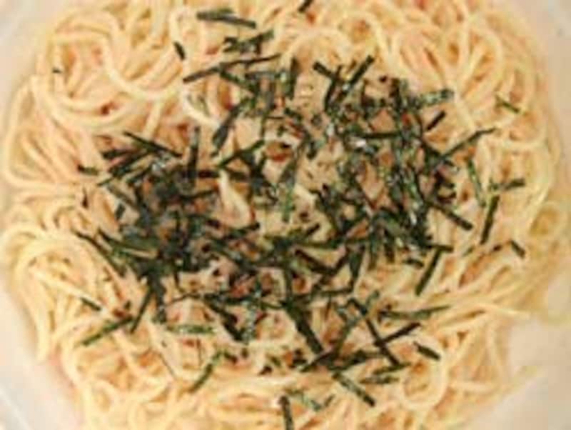 サンヨー食品 デュラムおばさんのカップパスタ たらこスパゲティ でき上がり