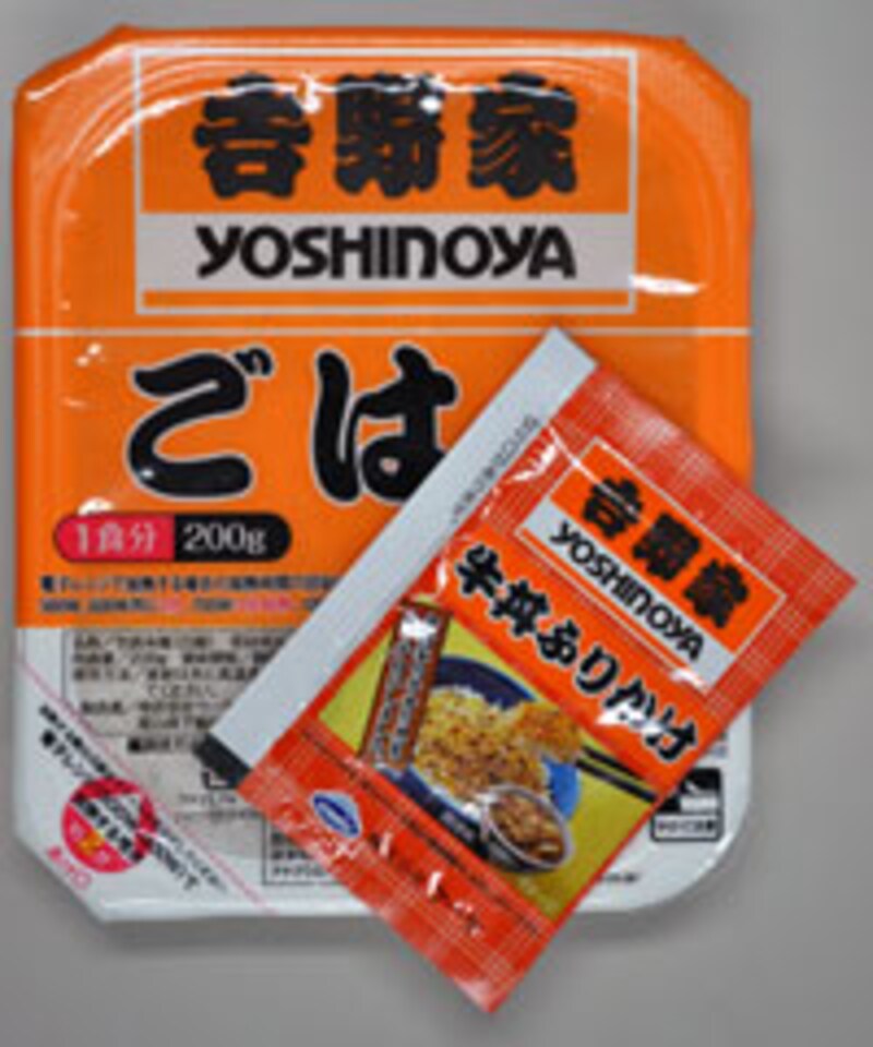 ウーケ 吉野家 牛丼ふりかけ付ごはん 内容物