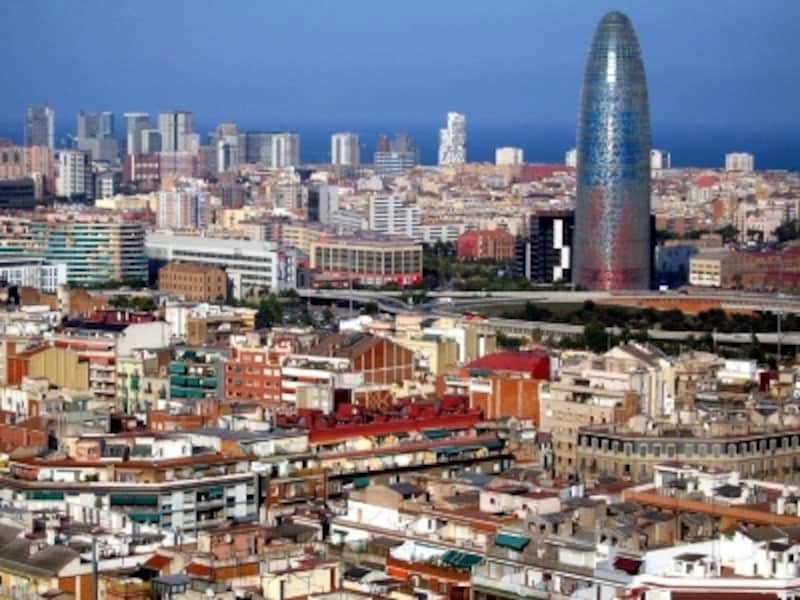 見所満載のバルセロナの町。
