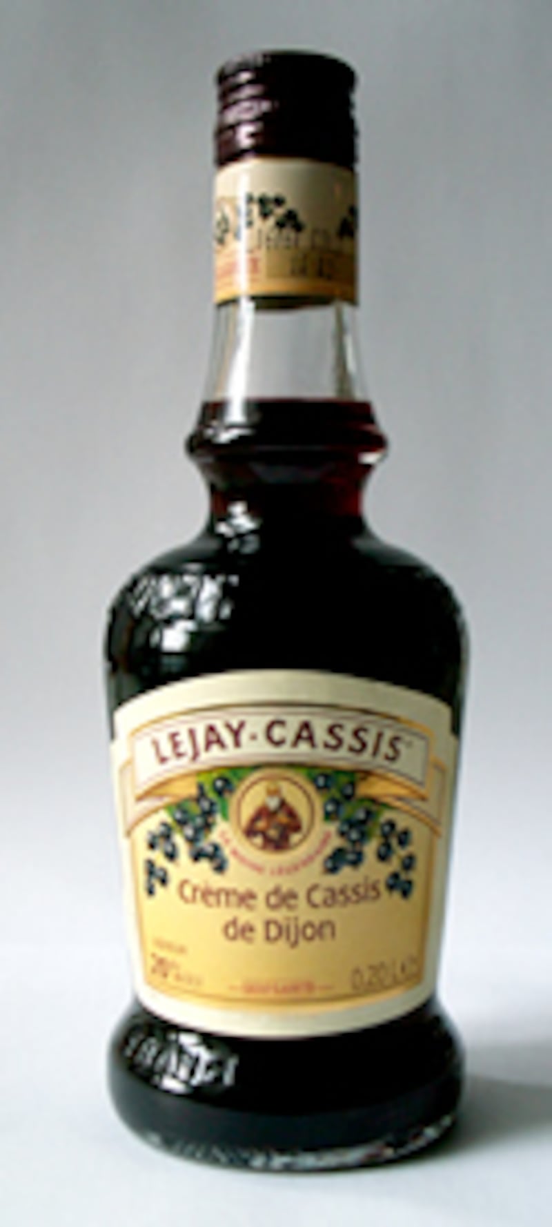 ルジェの200mlボトル入りクレーム・ド・カシス