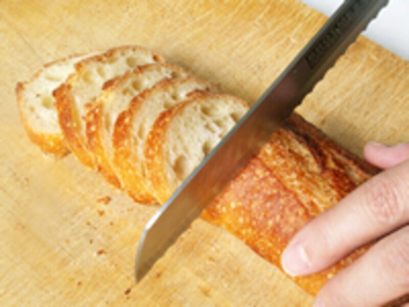 輪切りにしたバゲット