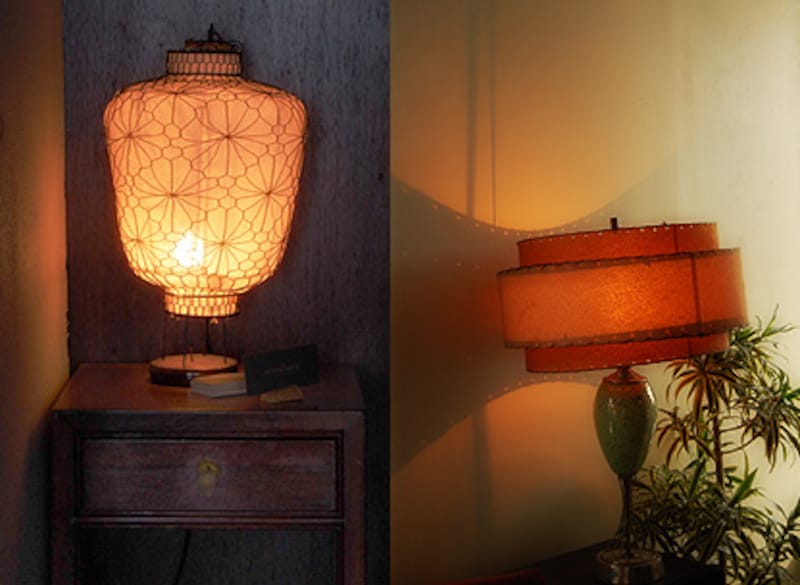 カフェのランプ