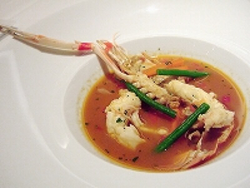 手長海老のヴァプール　シャンパーニュ風味のナージュ