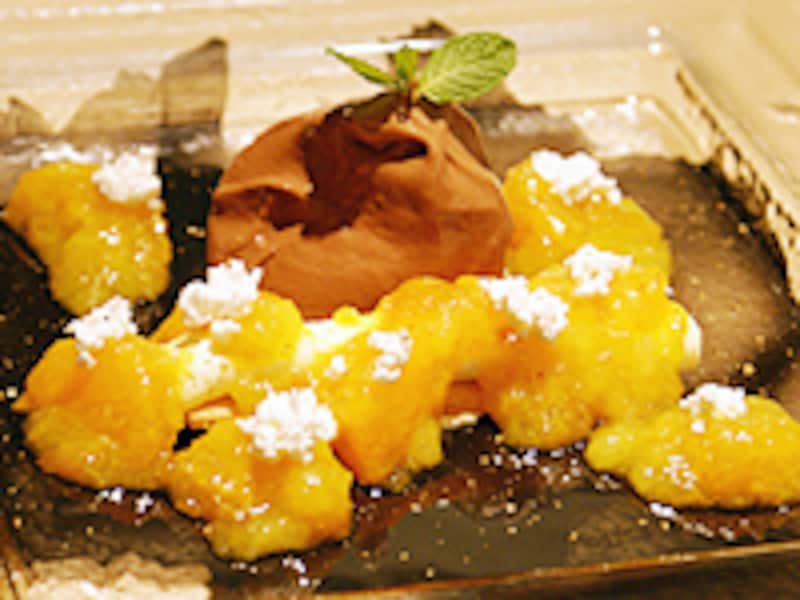 食感・味ともに計算し尽くされたデザート