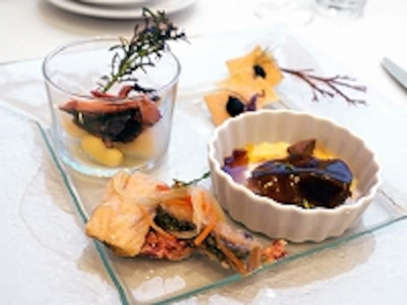 それぞれ、素材にひとひねりを加えて