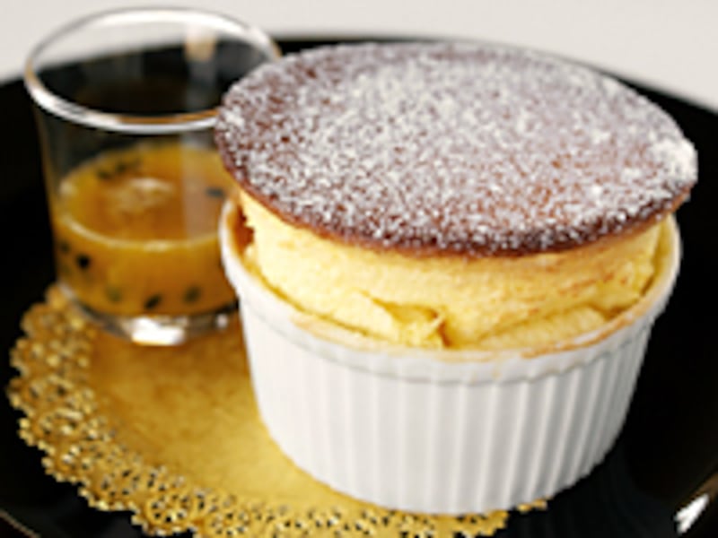 パッションフルーツのスフレ