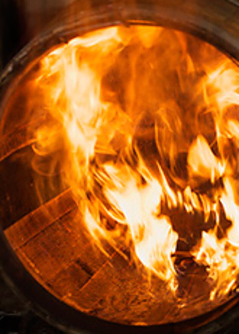 リチャー中の炎。かなり燃え上がる