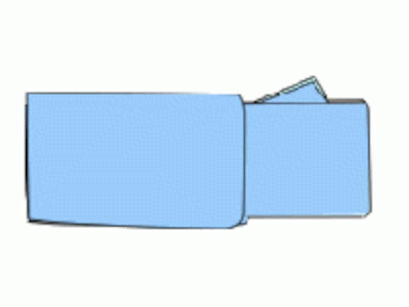 浴衣のたたみ方、さらに小さくたたむ手順1