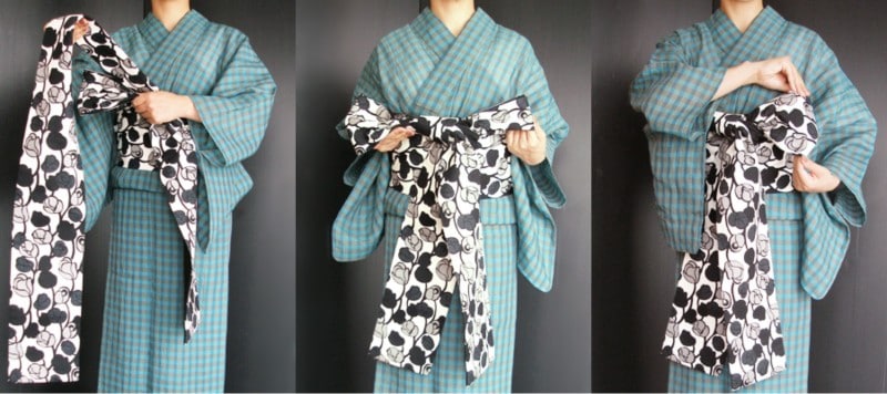 みやこ結び・リボン結び 浴衣の帯の結び方