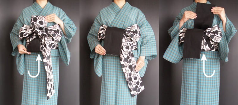 みやこ結び・リボン結び 浴衣の帯の結び方