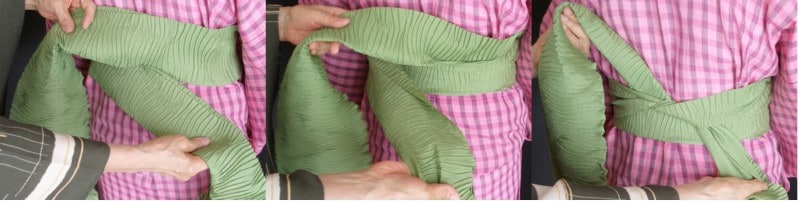 兵児帯の結び方ー蝶々結び 子どもの浴衣帯