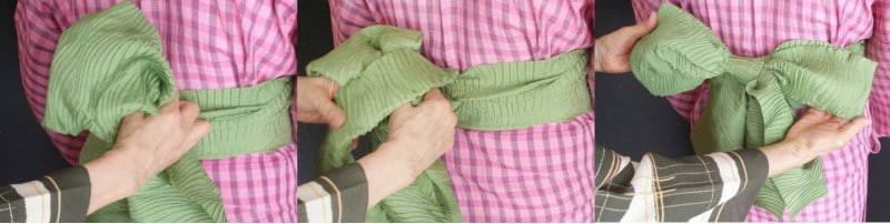 兵児帯の結び方ー蝶々結び 子どもの浴衣帯