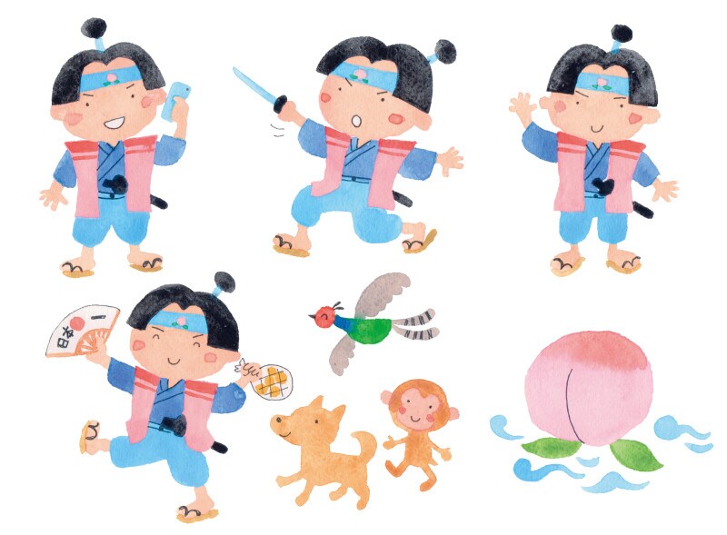 桃から生まれた桃太郎が鬼を退治する文化的背景があります　桃太郎