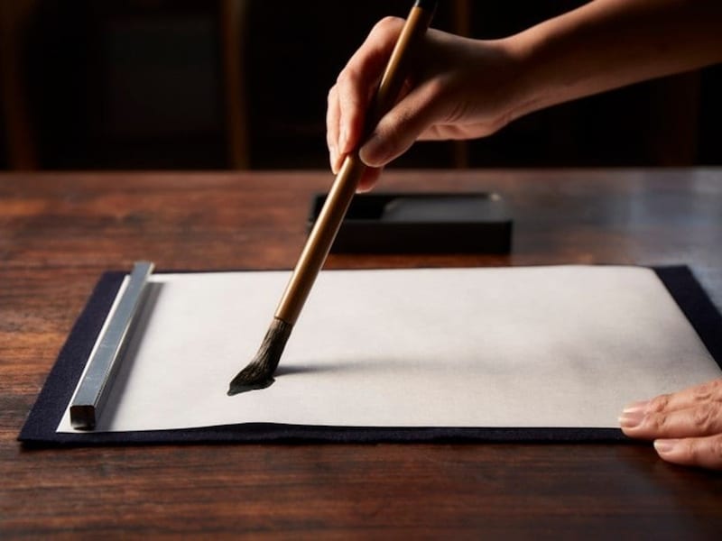 書初めは、どんど焼きで燃やします