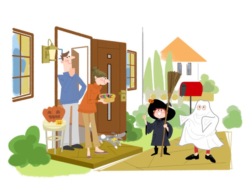 子どもたちが楽しみにしている 「Trick or Treat！」
