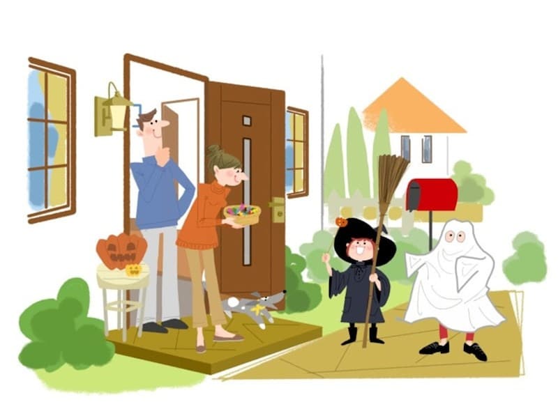 子どもたちが楽しみにしている 「Trick or Treat！」
