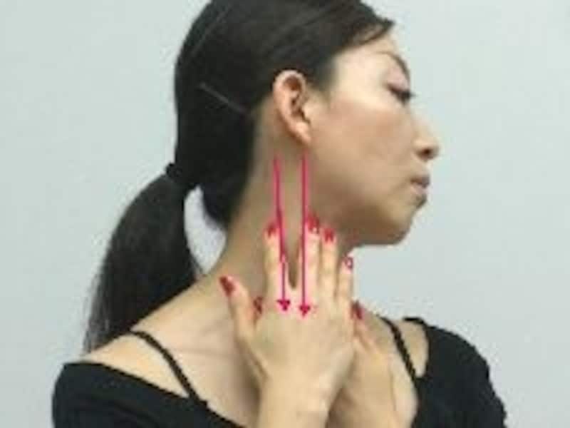 つまんで流すのがコツ！