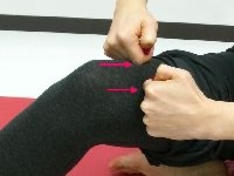 膝小僧のむくみ解消に！