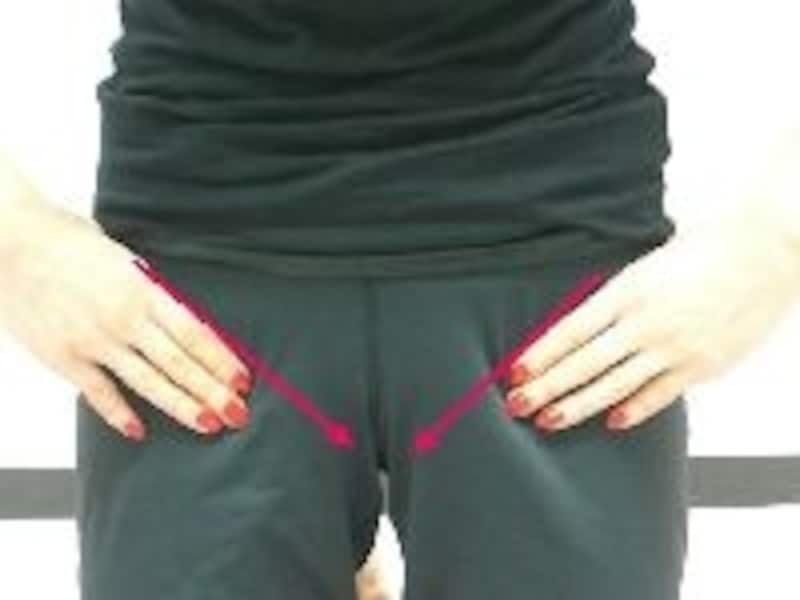 詰まりやすい脚の付け根は念入りに