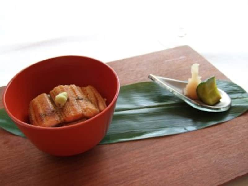 鰻のおこわ（浜名湖産）。