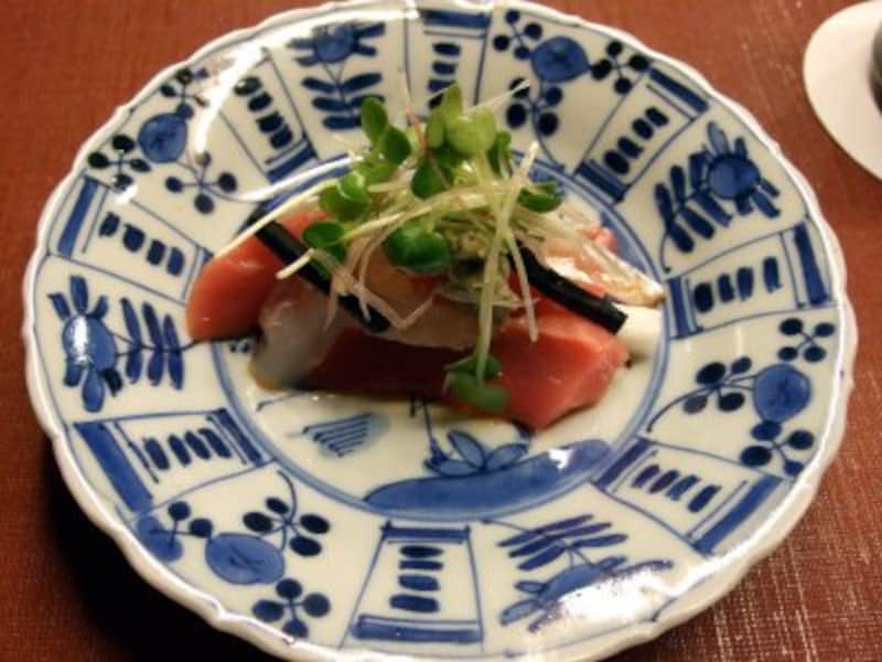 ぐじ（甘鯛）と鮪の合い混ぜ。