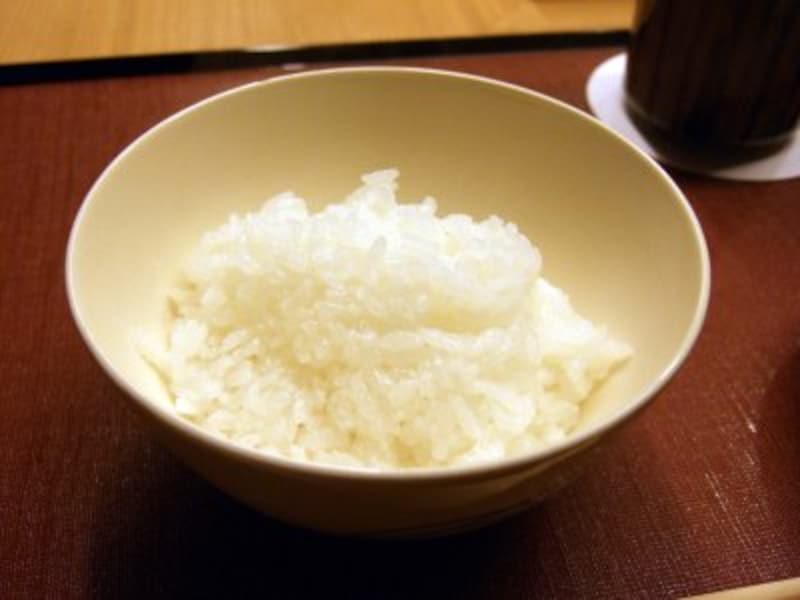 白御飯。