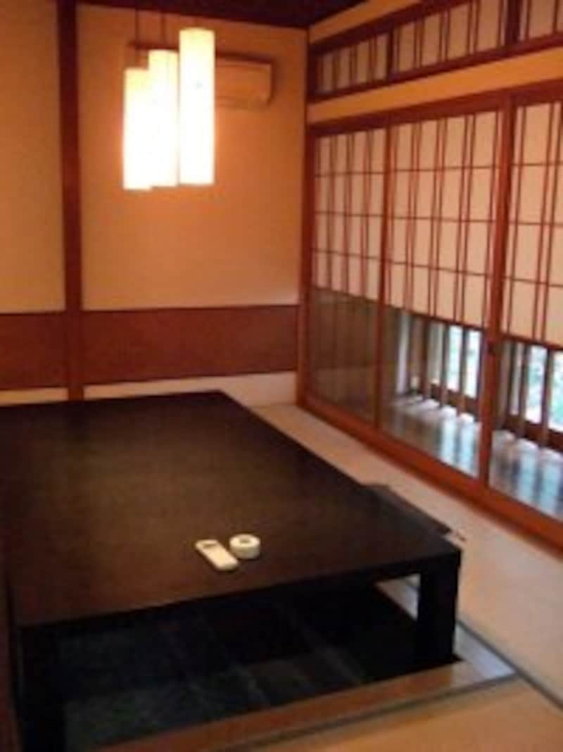 こちらは川沿いの中部屋。