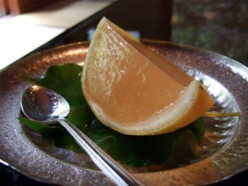 グレープフルーツのゼリー。