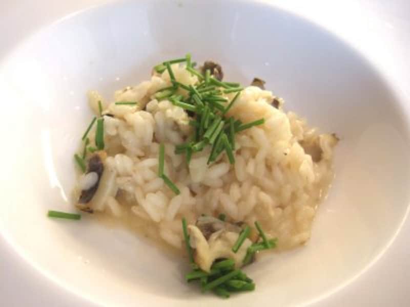 本バイ貝のリゾット。