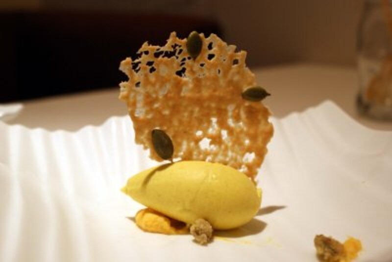 南瓜のアイスクリーム。