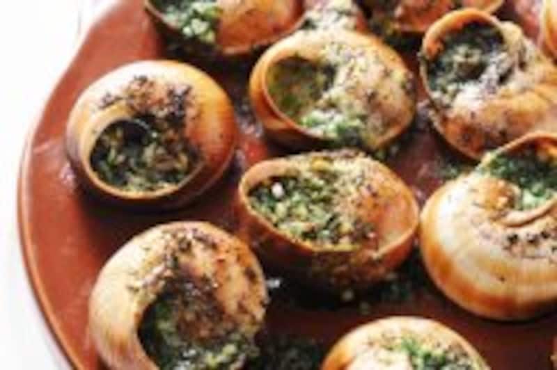 エスカルゴのバター焼き。