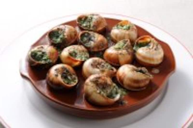 エスカルゴのバター焼き。