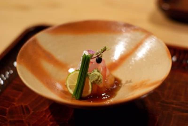 鯛の昆布〆。