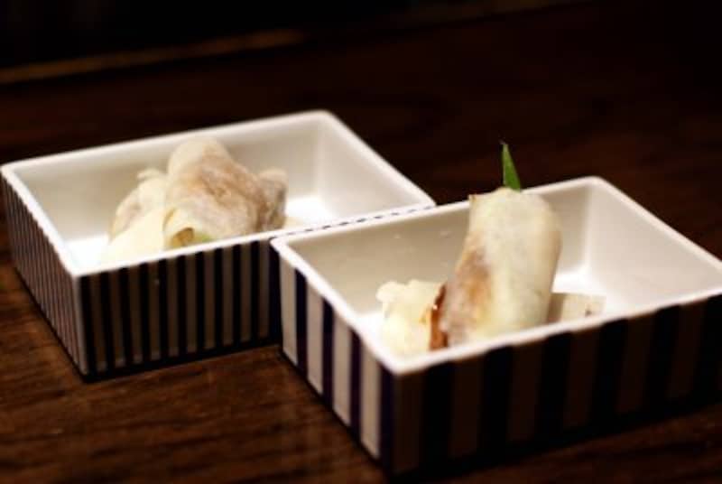 鴨ロースの甘味噌炒め 中国クレープ包み。