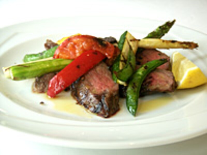 短角牛ロースと野菜のグリル