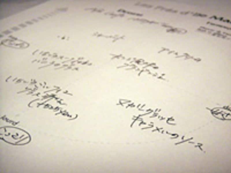 デセールメニュー