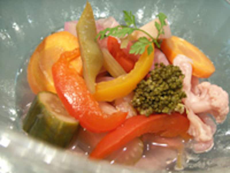 美味しい野菜の甘酸っぱいピクルス