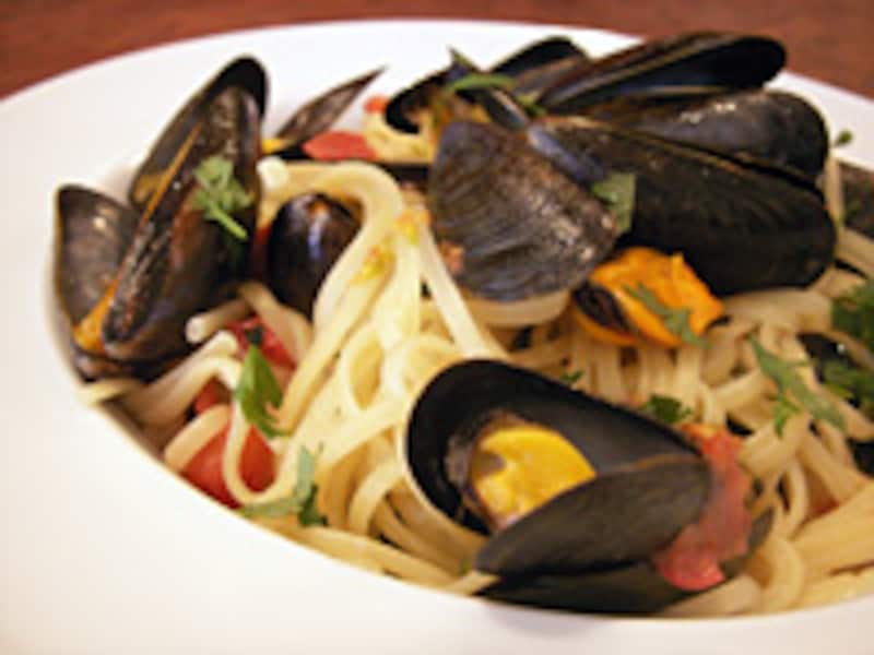 モンサンミッシェル産ムール貝のバベッティーニ