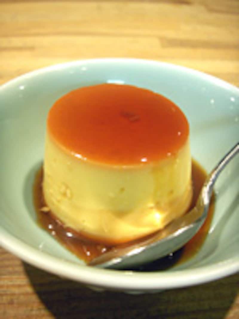 軍鶏の玉子のプリン