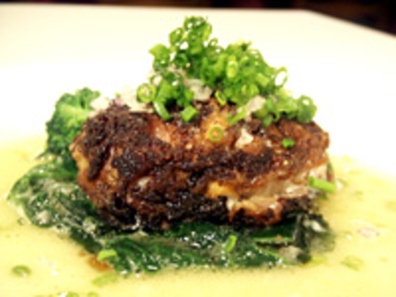 北海道産真鱈の白子のムニエル