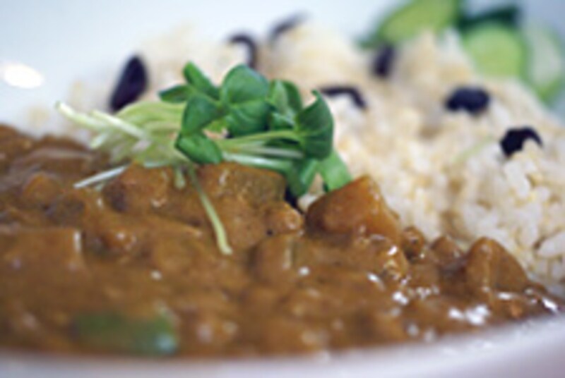 ひき肉と12種類の野菜の豆乳カレー