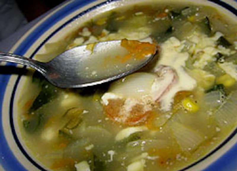 カボチャの花のスープ