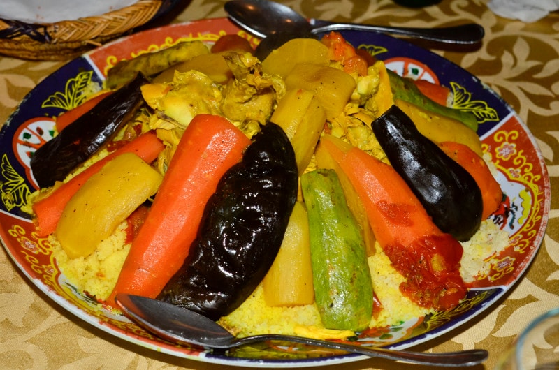 モロッコのクスクス料理。