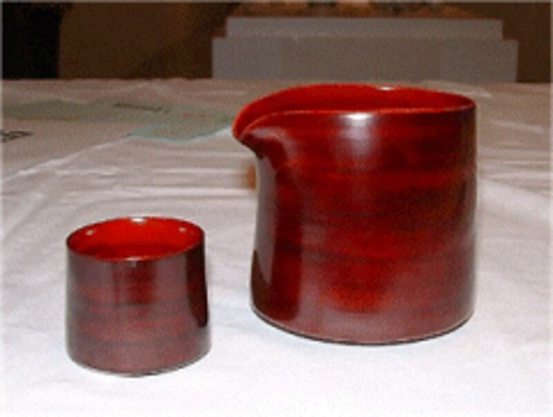 金賞の『ゆらゆらの酒器』